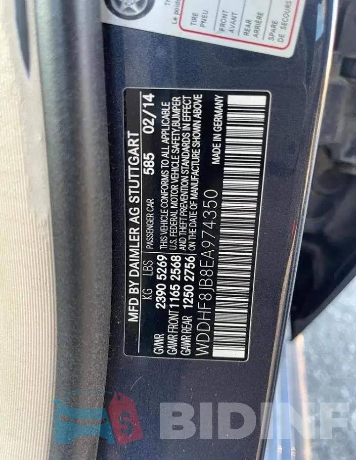 WDDHF8JB8EA974350 Photo# 10