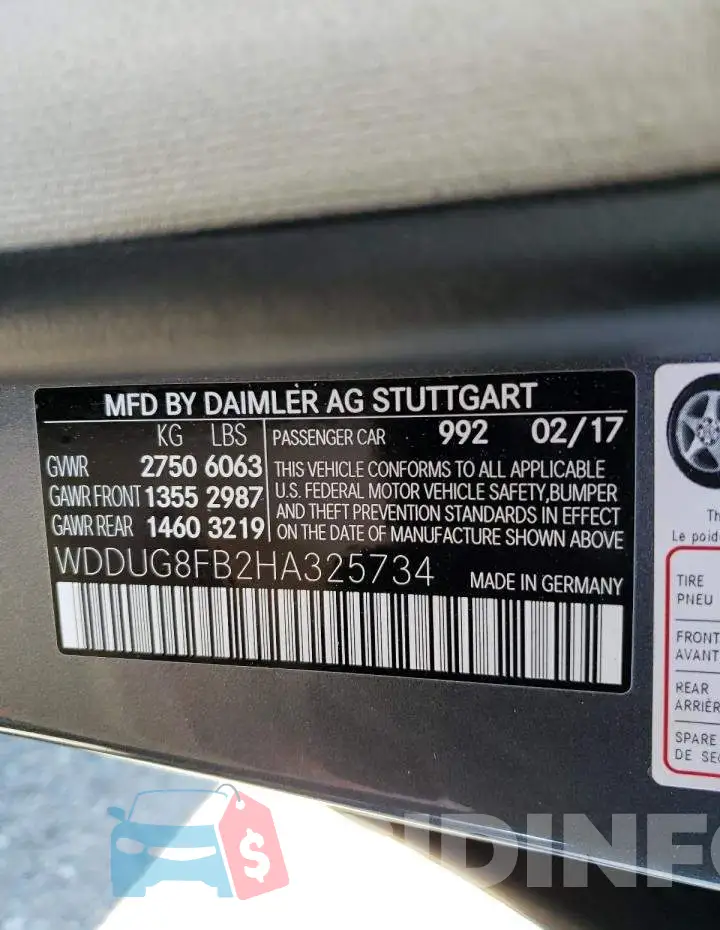 WDDUG8FB2HA325734 Photo# 12