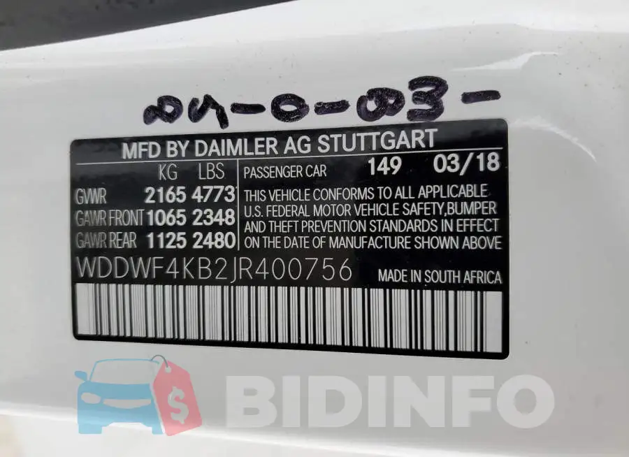 WDDWF4KB2JR400756 Photo# 12