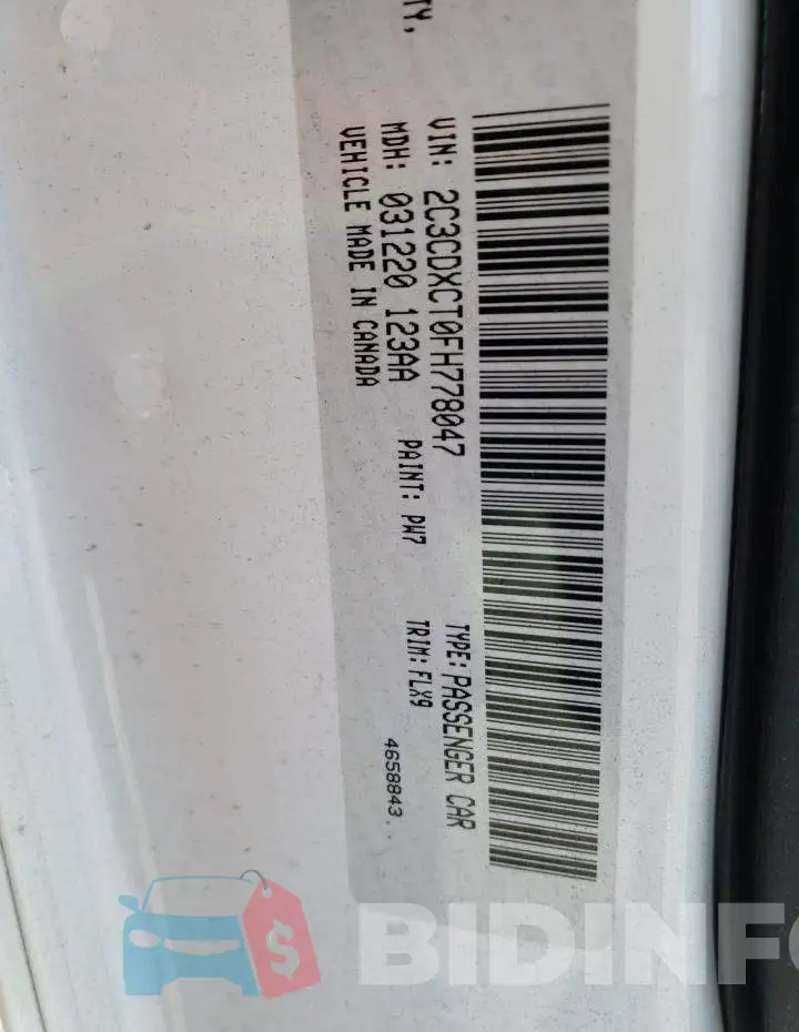 2C3CDXCT0FH778047 Photo# 13