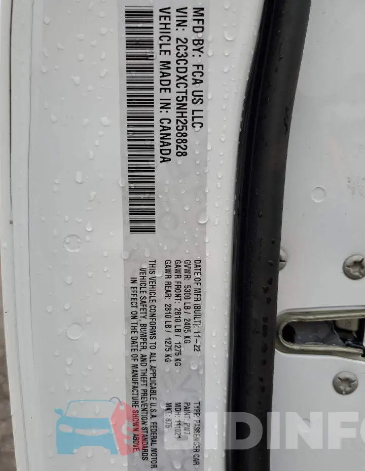 2C3CDXCT5NH258828 Photo# 12