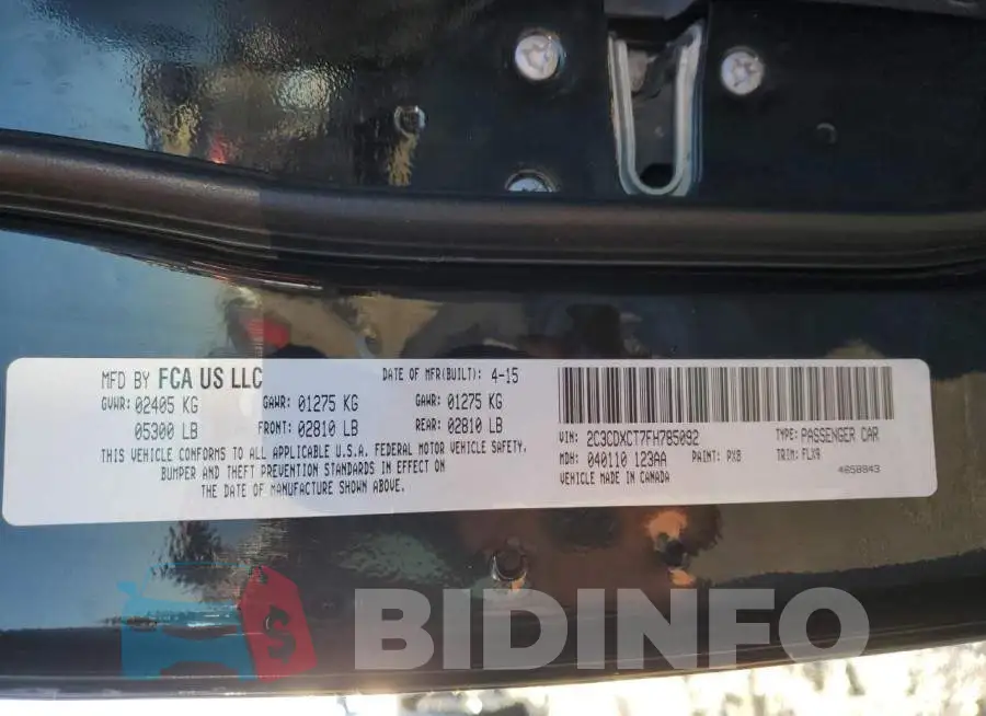 2C3CDXCT7FH785092 Photo# 13