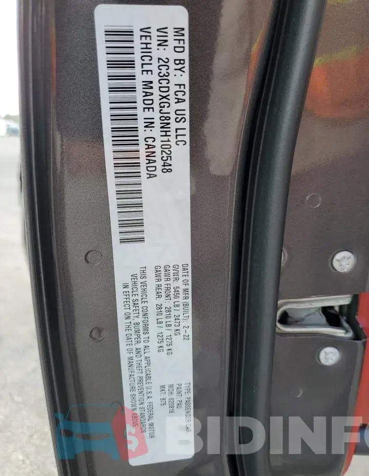 2C3CDXGJ8NH102548 Photo# 13