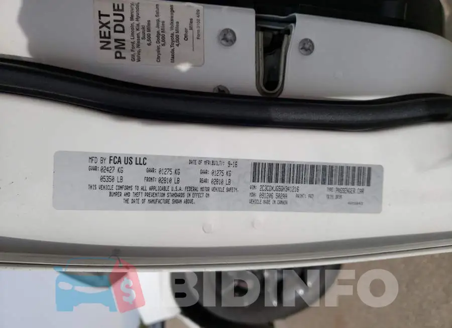 2C3CDXJG5GH341216 Photo# 12