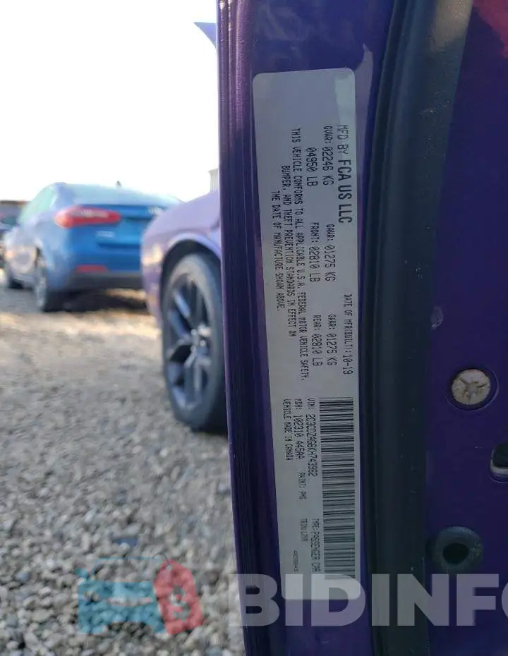 2C3CDZAG6KH743962 Photo# 13