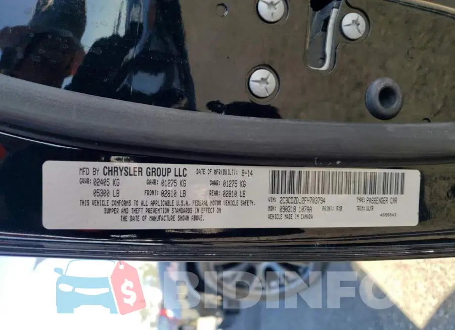 2C3CDZDJ2FH703794 Photo# 12