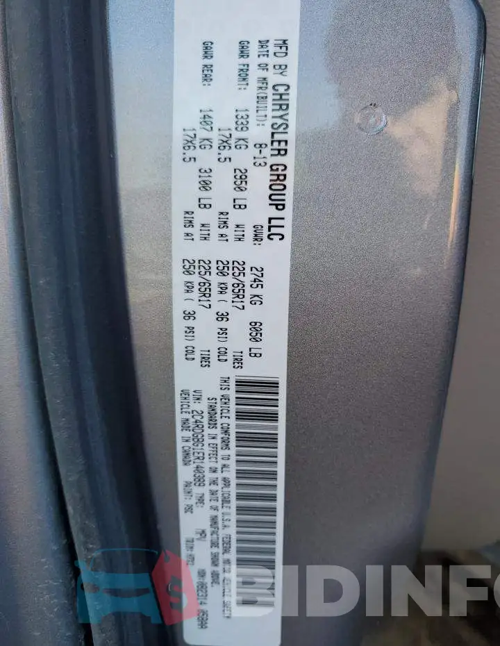2C4RDGBG1ER140389 Photo# 13