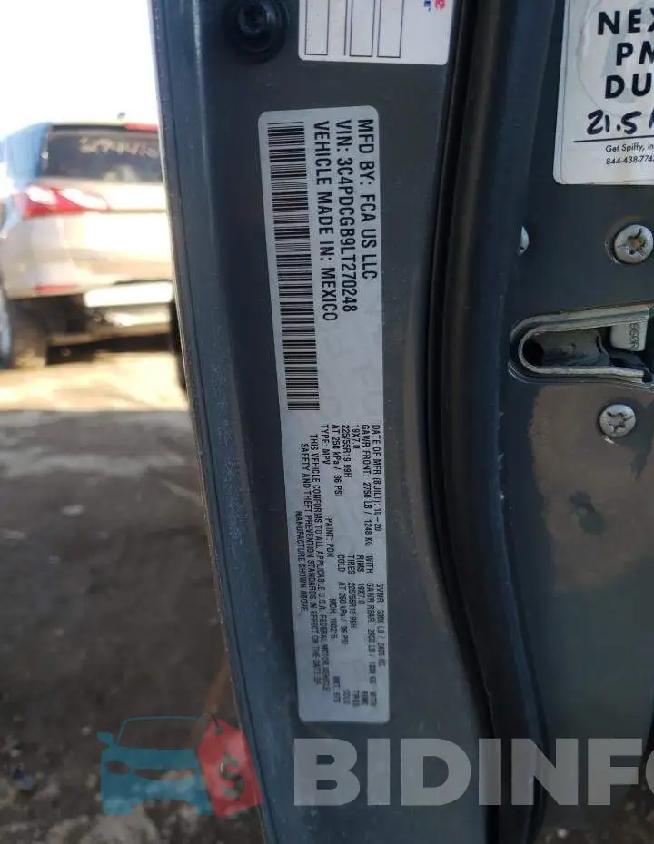 3C4PDCGB9LT270248 Photo# 14