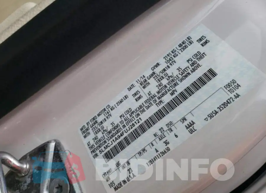 5LMCJ1A94FUJ28121 Photo# 12