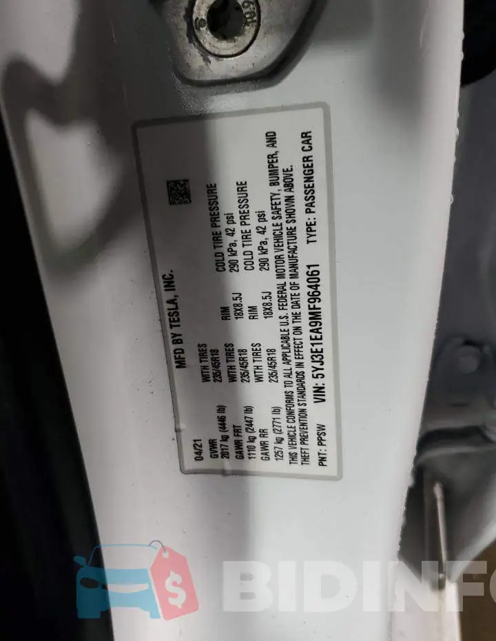 5YJ3E1EA9MF964061 Photo# 12