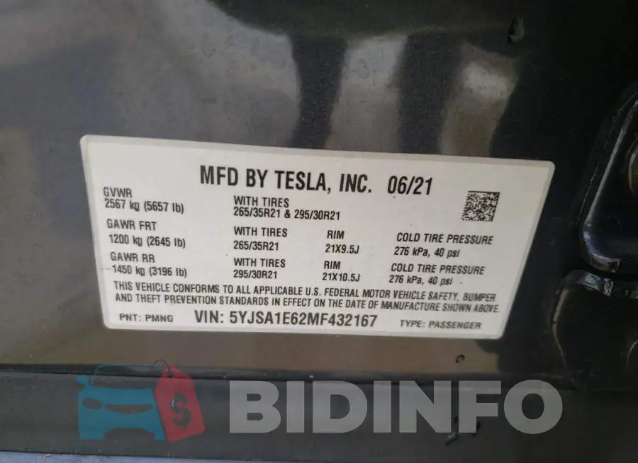 5YJSA1E62MF432167 Photo# 12