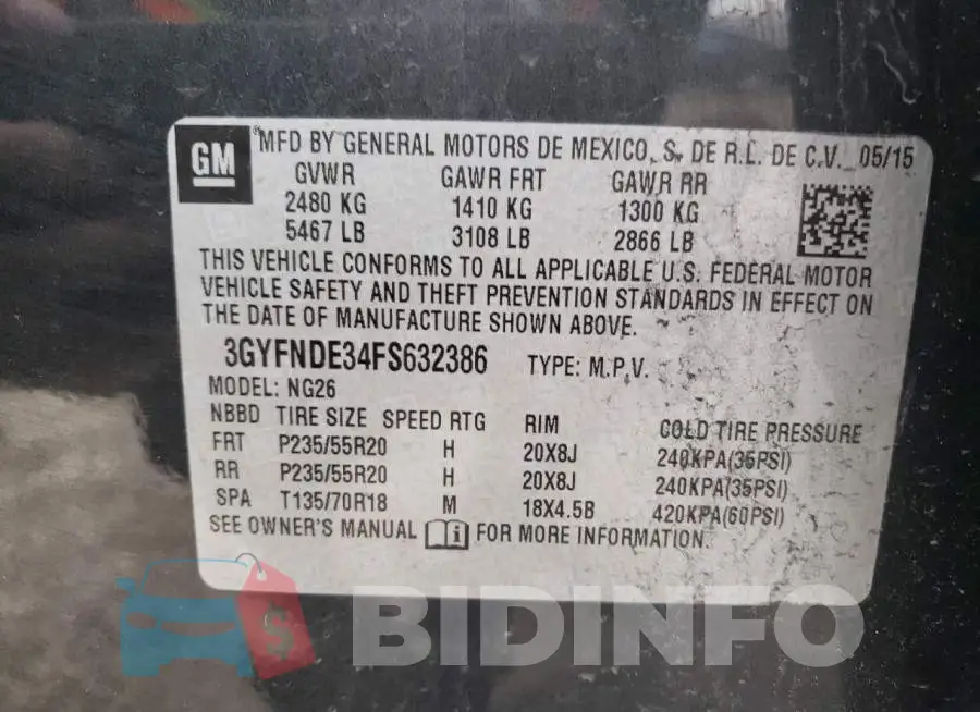 3GYFNDE34FS632386 Photo# 13