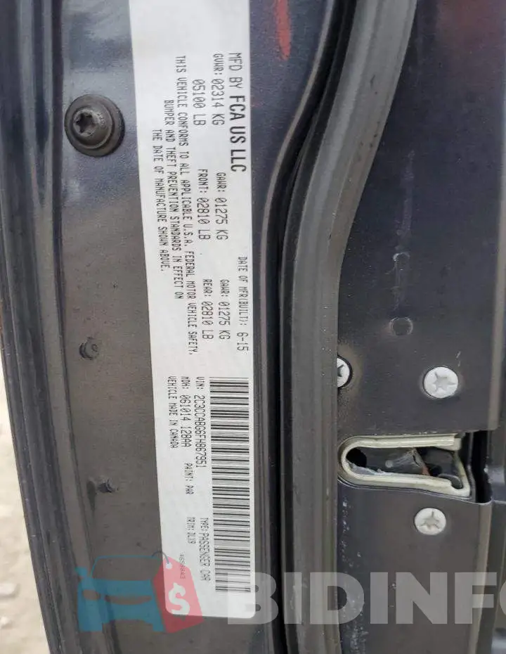 2C3CCABG6FH867951 Photo# 12