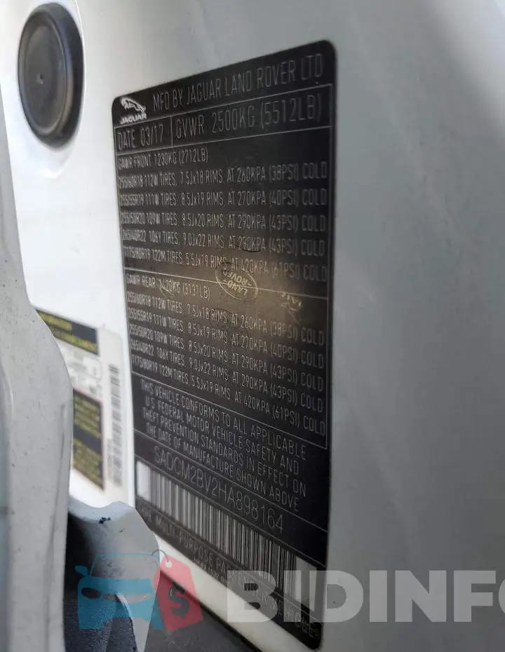 SADCM2BV2HA898164 Photo# 13