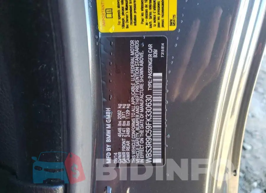 WBS3R9C59FK330630 Photo# 12