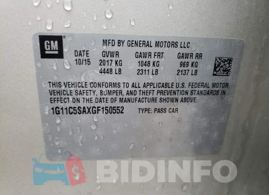 1G11C5SAXGF150552 Photo# 12