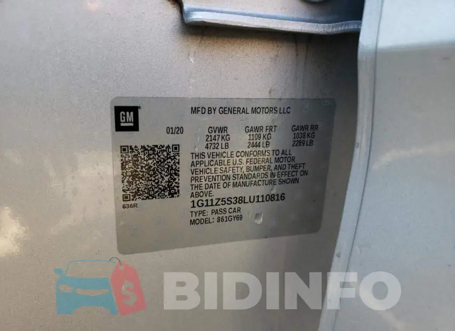 1G11Z5S38LU110816 Photo# 13