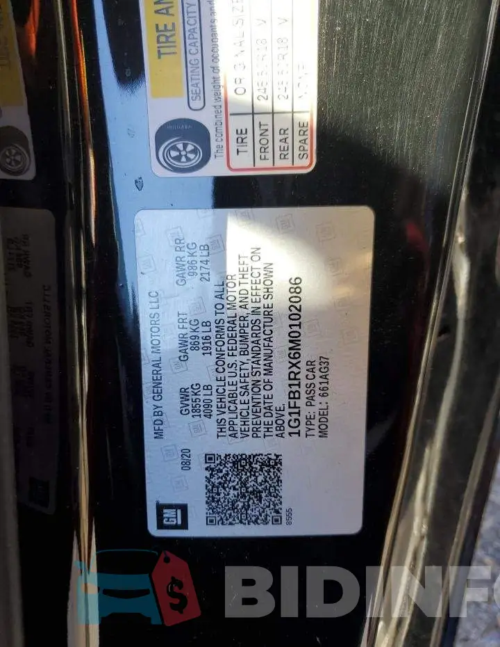 1G1FB1RX6M0102086 Photo# 12