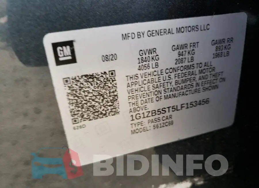 1G1ZB5ST5LF153456 Photo# 10