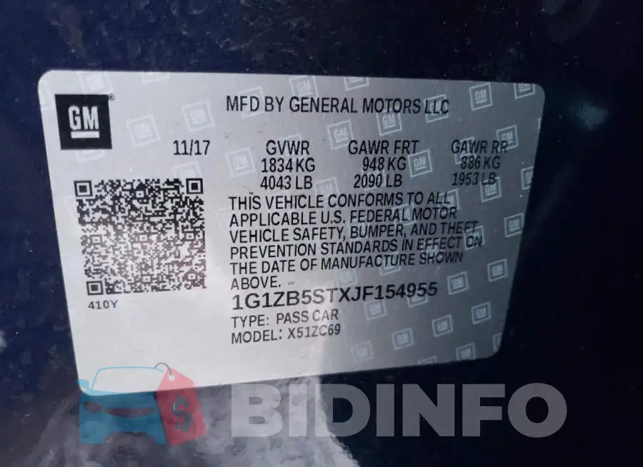 1G1ZB5STXJF154955 Photo# 12