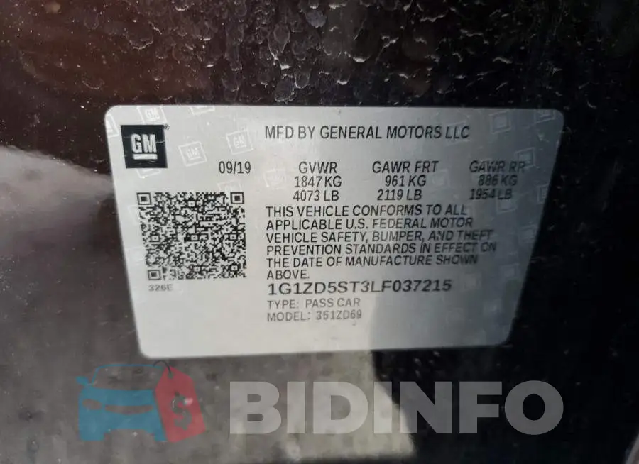 1G1ZD5ST3LF037215 Photo# 12
