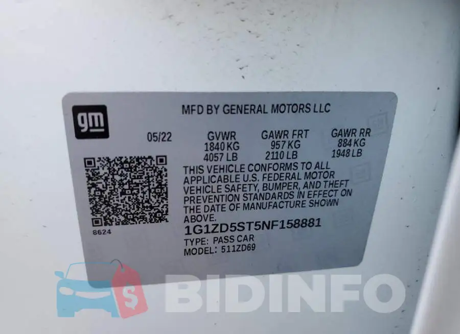 1G1ZD5ST5NF158881 Photo# 12