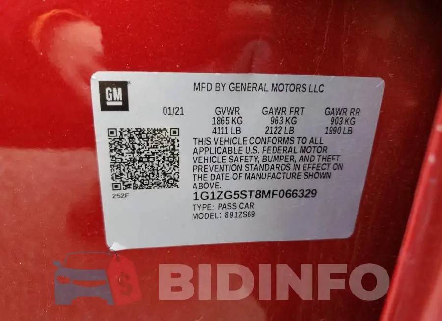 1G1ZG5ST8MF066329 Photo# 13