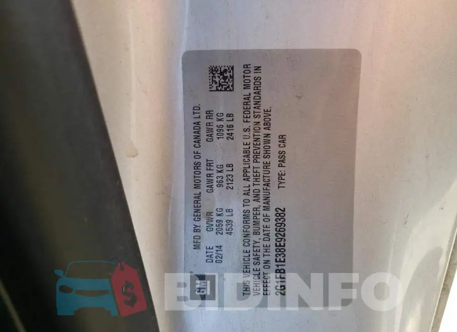 2G1FB1E38E9269382 Photo# 12