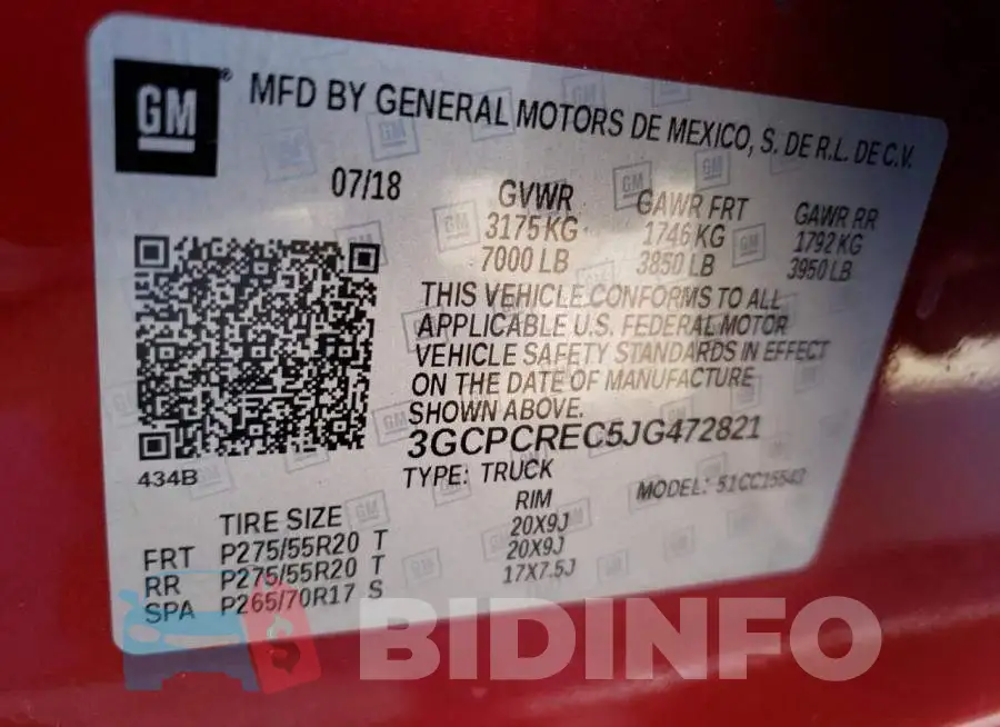 3GCPCREC5JG472821 Photo# 12