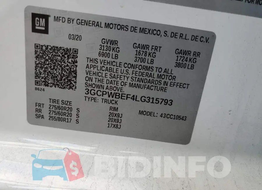 3GCPWBEF4LG315793 Photo# 12