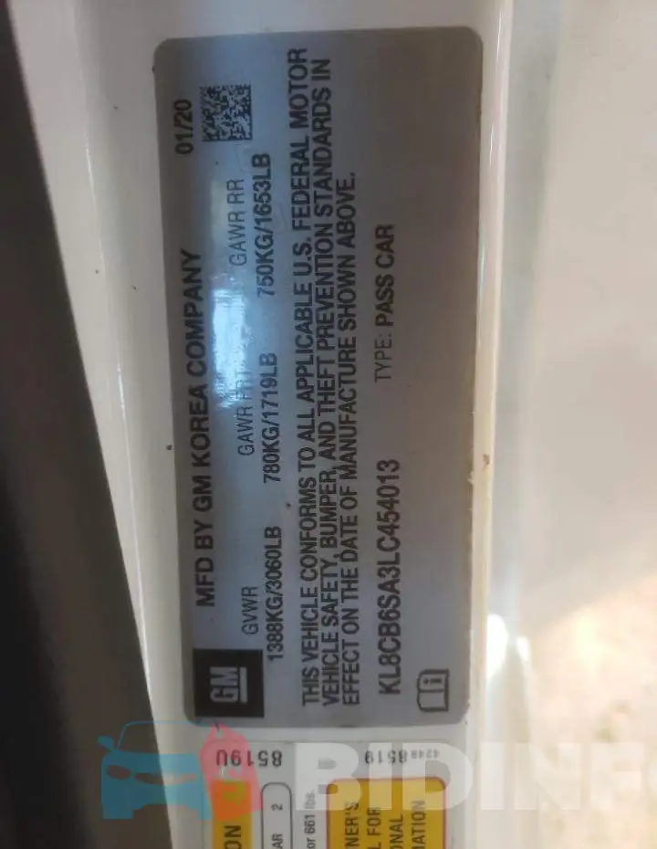 KL8CB6SA3LC454013 Photo# 13
