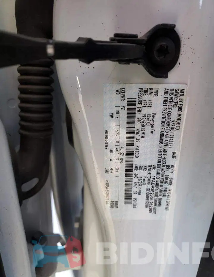 1FADP3E23GL262389 Photo# 13