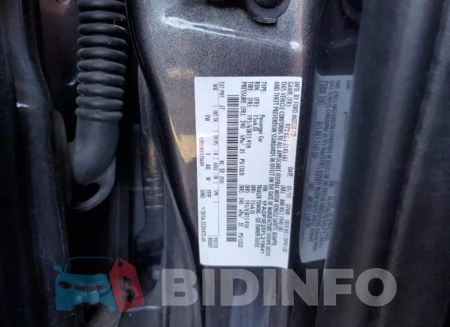 1FADP3E25FL219641 Photo# 10