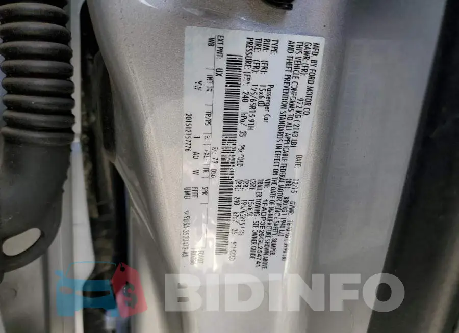 1FADP3E26GL254741 Photo# 12