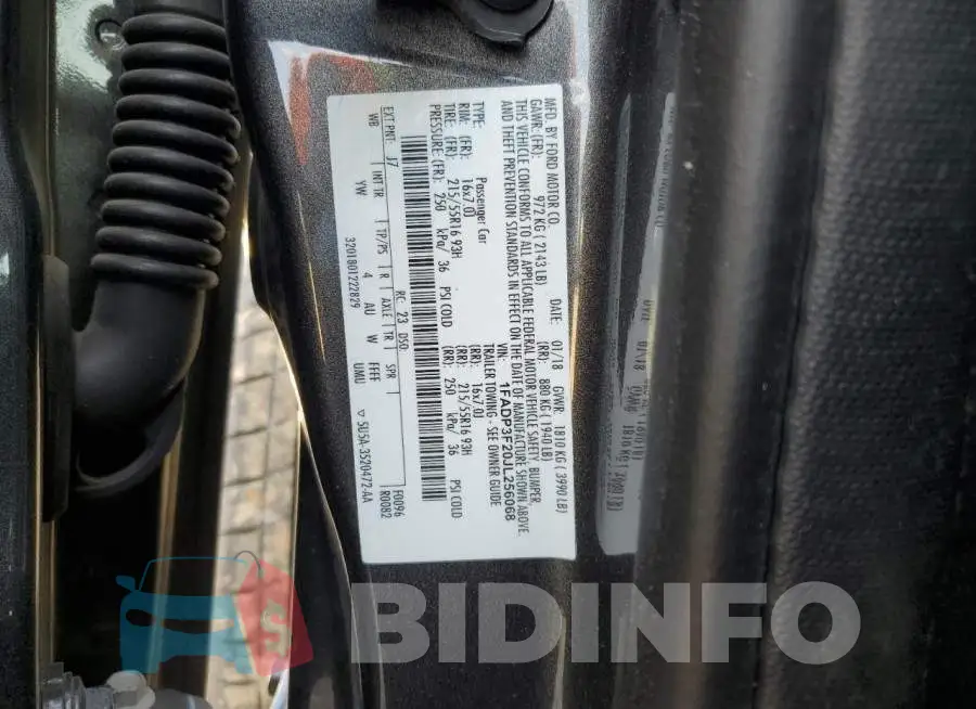 1FADP3F20JL256068 Photo# 13