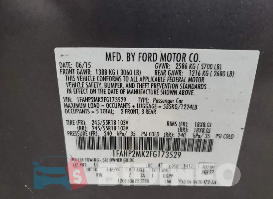 1FAHP2MK2FG173529 Photo# 10