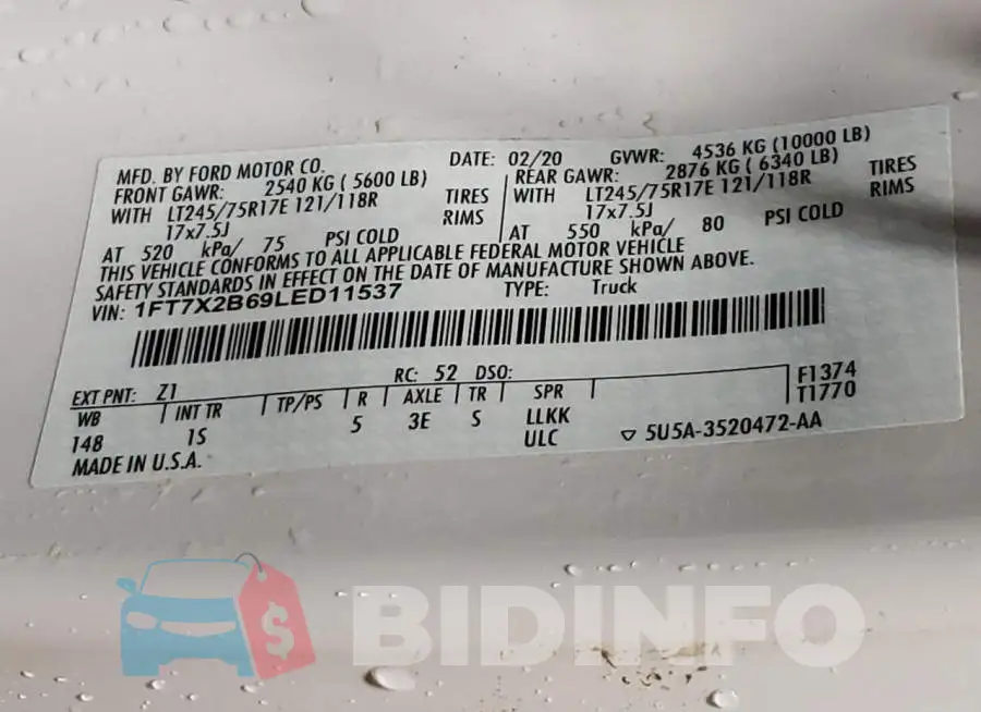 1FT7X2B69LED11537 Photo# 12