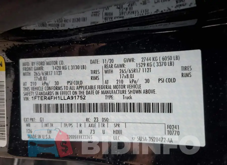 1FTER4FH1LLA91752 Photo# 12