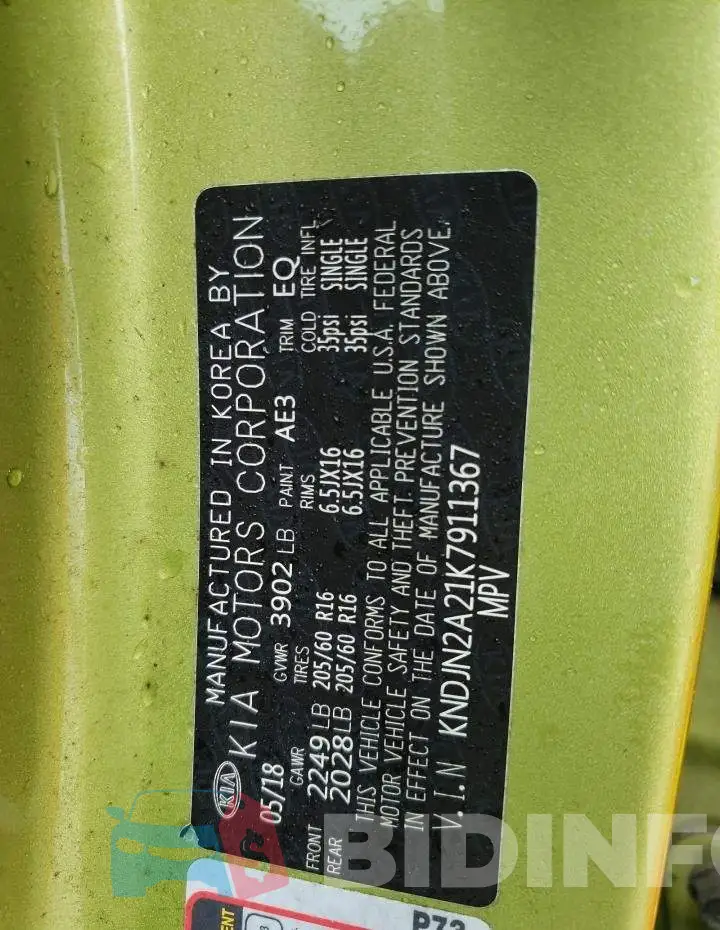 KNDJN2A21K7911367 Photo# 12