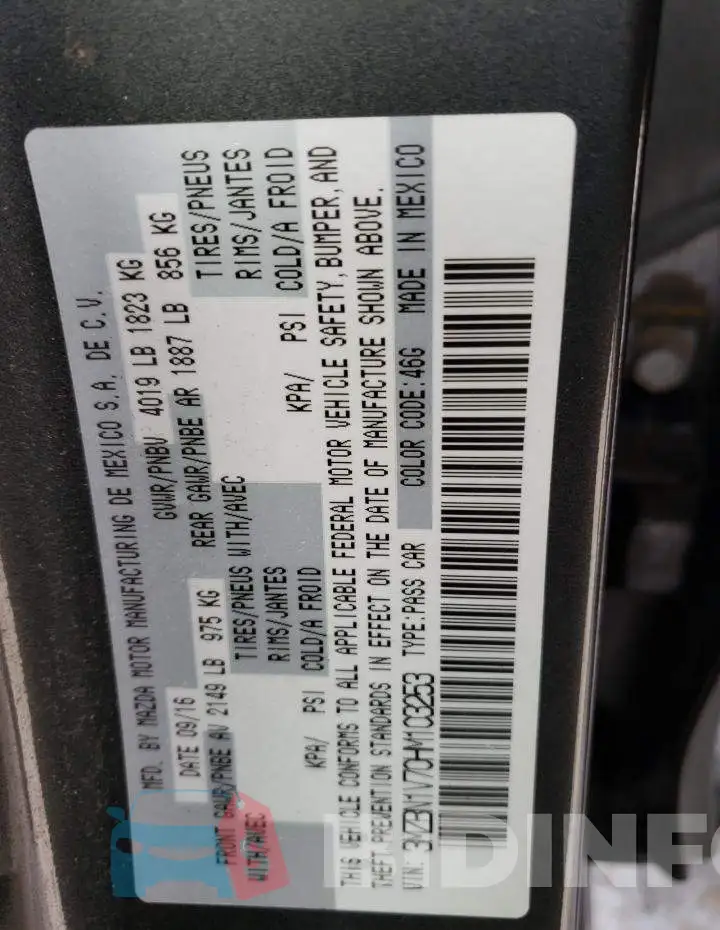 3MZBN1V70HM103253 Photo# 12
