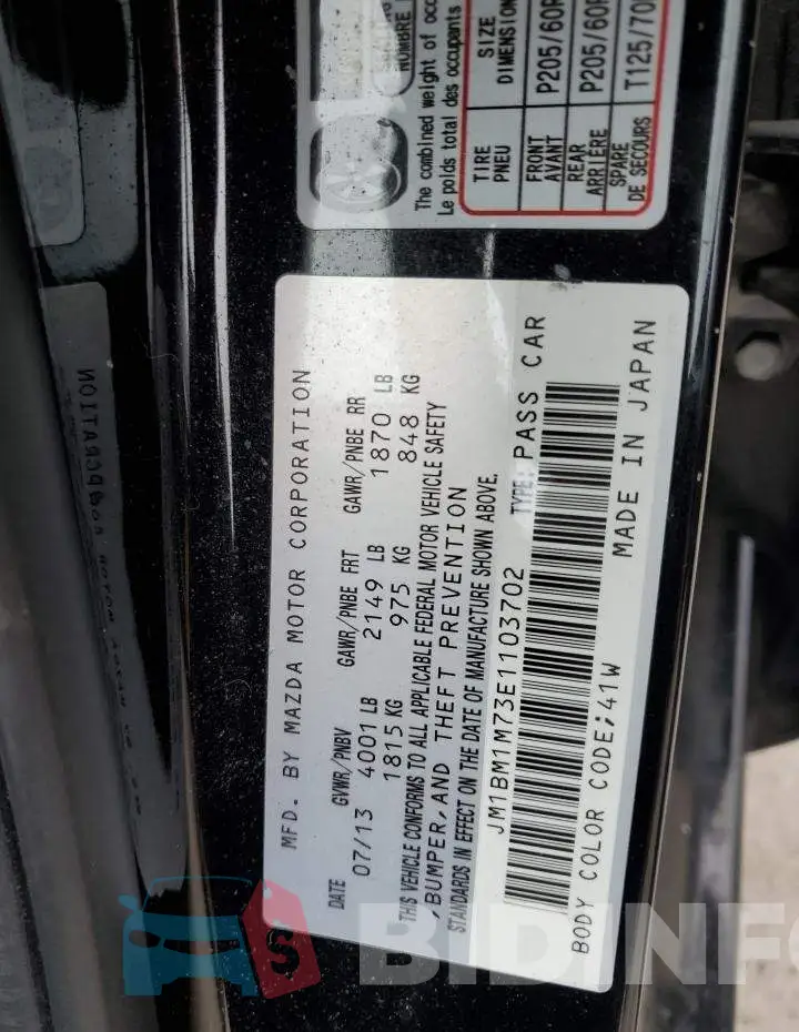 JM1BM1M73E1103702 Photo# 12