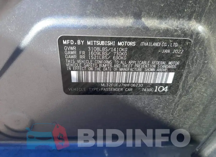 ML32FUFJ7NHF06230 Photo# 12