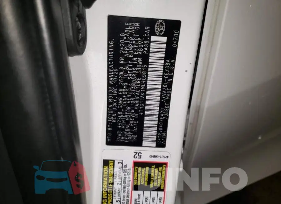 4T1G11AK1MU409815 Photo# 13