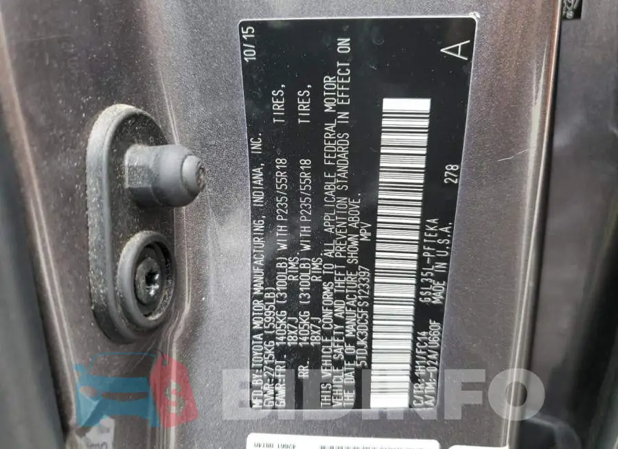 5TDJK3DC5FS123397 Photo# 13