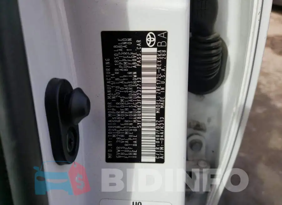 5YFBURHE3FP237713 Photo# 12