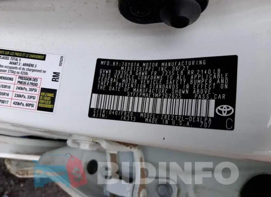 5YFEPMAE1MP262625 Photo# 12