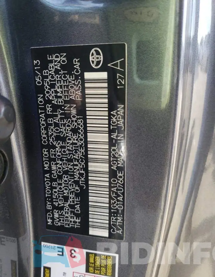 JTKJF5C75E3066681 Photo# 12