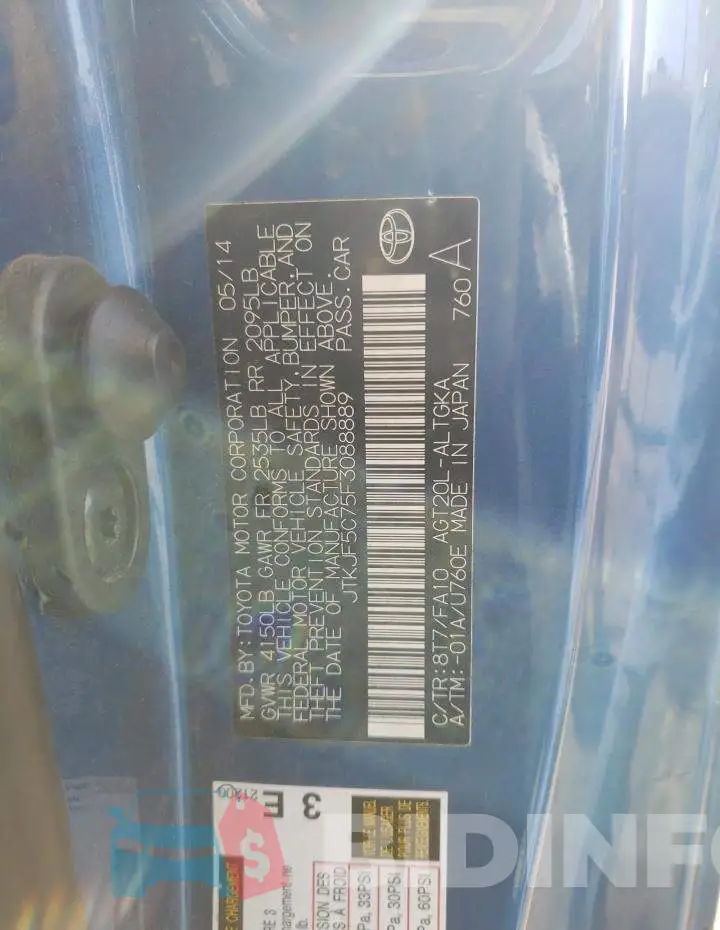 JTKJF5C75F3088889 Photo# 10
