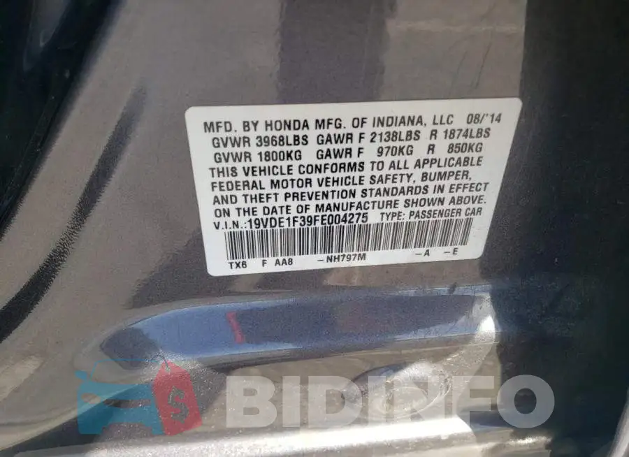 19VDE1F39FE004275 Photo# 12