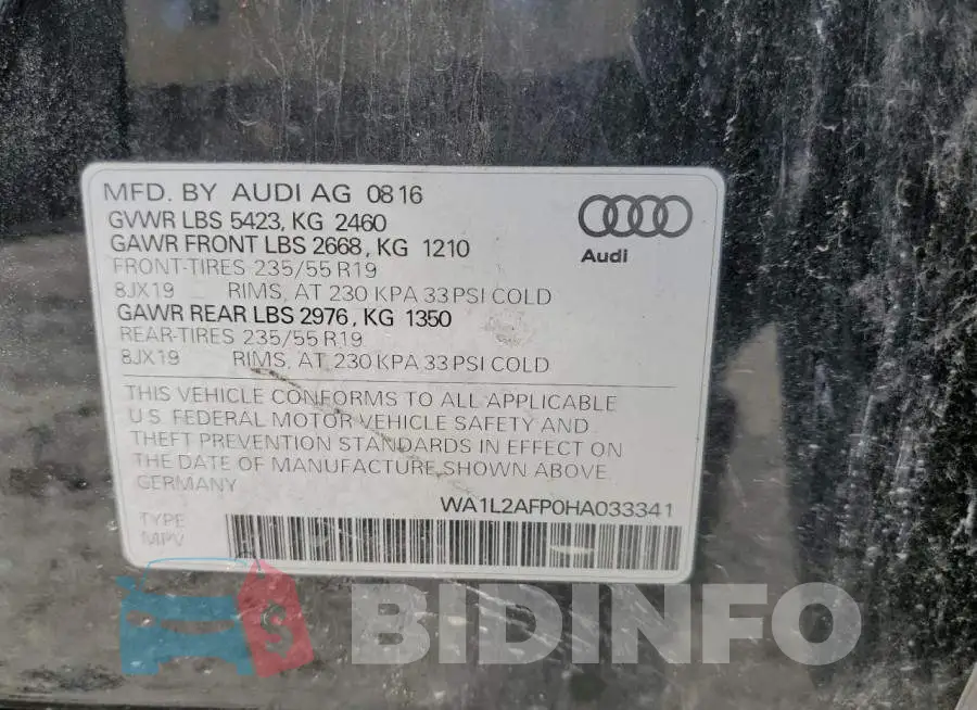 WA1L2AFP0HA033341 Photo# 13
